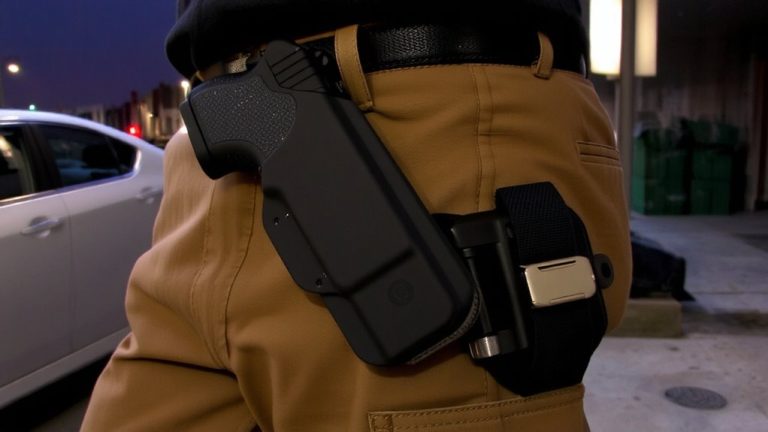 opposite side flashlight holster