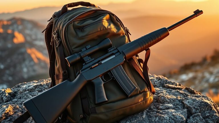 secure backpack rifle transport