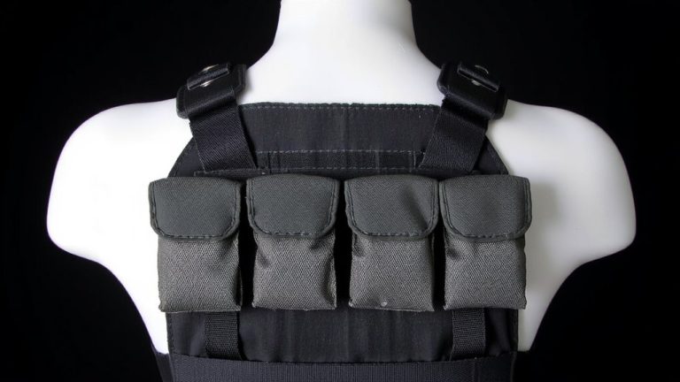 upper back medical pouch placement